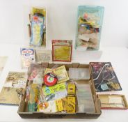 Vintage fishing lures, several in packages