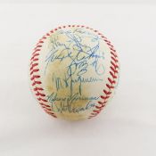 1979 Texas Rangers Game Used Autographed Ball