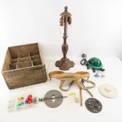 Ball Jars Wood Crate, Lamps, Medical Brace & More