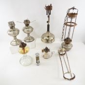 2 Aladdin Lamp Bases & Other Oil Lamps