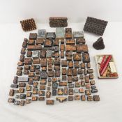 Metal & Wood Face Ink Stamps, Blocks