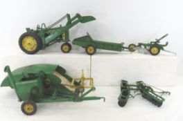 1950's ESKA John Deere with loader & 4 attachments