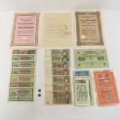 WWII German & Japanese Bills, Bonds, Press