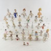 30+ Vintage Porcelain Half Dolls, Germany & More