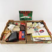 Fishing books, display magnets, patches, etc