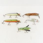 5 Vintage Muskie Fishing Lures
