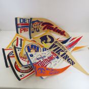 14 Vintage Sports Pennants-Twins, Vikings & More