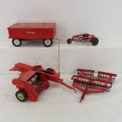 4 Vintage Tru-Scale farm implements 1:16 scale