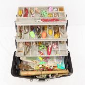 Plano Tackle Box With Spoons & Spinner Lures