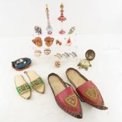 Arabian Slippers, Turtle Clock, Toby Mug S&P