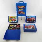 5 Hot Wheels Car Cases Filled With Mixed Diecast