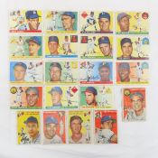 20 1954 & 1955 Topps Baseball Cards