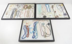 3 Riker Cases with Vintage & Modern Jewelry