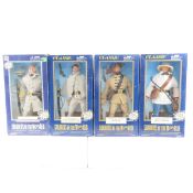 4 Soldiers Of The World Action Figures In Boxes