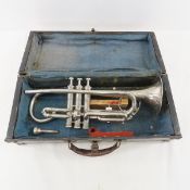 Antique Marceau Silverplate Cornet