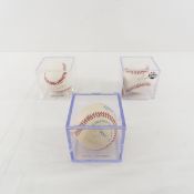 Duke Snider, A.J. Pierzynski & Sid Hartman Balls