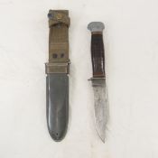 WWII PAL RH-35 USN Mark 1 knife with scabbard