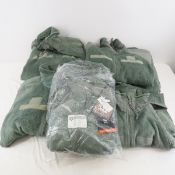 7 Green Polartek Fleece Jackets