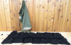 20 Black Fleece Bibs - Medium