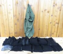 15 Black Fleece Bibs - Medium