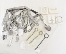 Military cutlery and recognition cards
