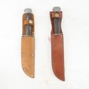 2 PAL RH36 WW2 fighting knives with sheaths