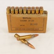 Ammunition, 20 rounds, Vietnam era cal 30M2 ball