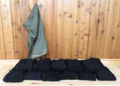 20 Black Fleece Bibs - Medium