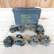 USMC Vietnam Era Suspenders & 30 cal ammo can