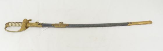 WW2 Japanese Navy Kyu Gunto Officers Parade Sword
