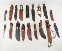 18 fixed blade knives