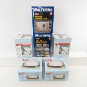 6 Walthers HO Oil Storage Tanks- 1 sealed