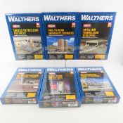 6 Walthers HO scale model kits sealed
