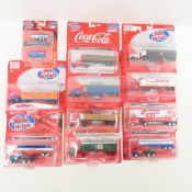 10 Mini Metals 1:87 Semi Truck Trailers NIP