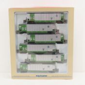 Walthers BNSF (green) HO Bethgons 6 pack NIP