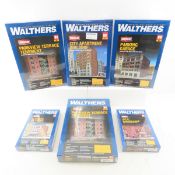 6 Walthers HO scale model kits sealed