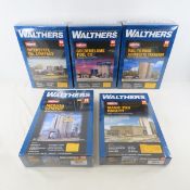 5 Walthers HO Scale Model Kits NIP Sealed