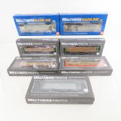 5 Walthers Proto Flatcars & 2 Mainline Gondolas
