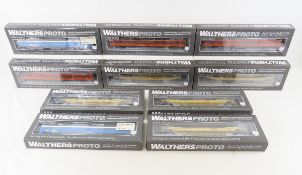 10 Walthers Proto HO scale train cars NIP