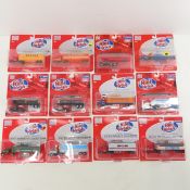 12 Mini Metals 1:87 Semi Truck Tractor Trailer NIP
