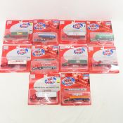 10 Mini Metals 1:87 Semi Tractor Trailers NIP