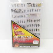 Woodland Scenics HO Assorted 100+Worker Figure Set