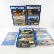 5 Walthers HO Model kits, 4 sealed