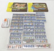 31 Preiser HO Figure Sets & 2 Faller Accessory Set