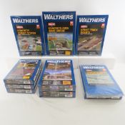 9 Walthers HO scale model kits, sealed