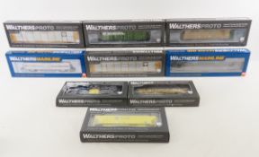 9 Walthers Proto & Mainline HO Train Cars NIP