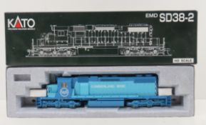 KATO HO Locomotive EMD SD38-2 37-6491