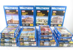 14 Walthers HO model kits, open boxes