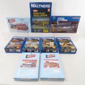 9 Walthers HO scale model kits most sealed