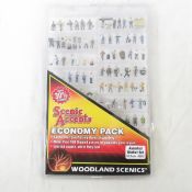 Woodland Scenics HO Assorted 100+Worker Figure Set